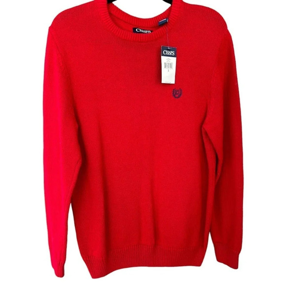 NWT CHAPS Ralph Lauren Men's Crest Knit Sweater Size Small - Picture 2 of 6